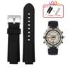 Dla mężczyzn Timex E-tide Compass T2N720 T2N721 TW2T76300 wodoodporny miękki pasek do zegarka z gumy silikonowej pasek z narzędziami Piny śrubowe