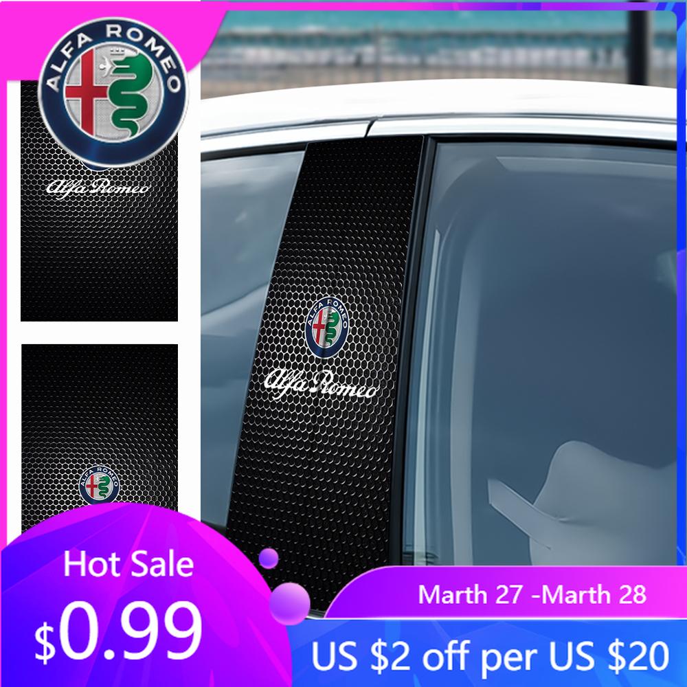For Alfa Romeo 2026 Hot Sticker Car B-pillar Sticker Vinyl Waterproof DIY Auto door post decals For Alfa Romeo Giulietta GT 159