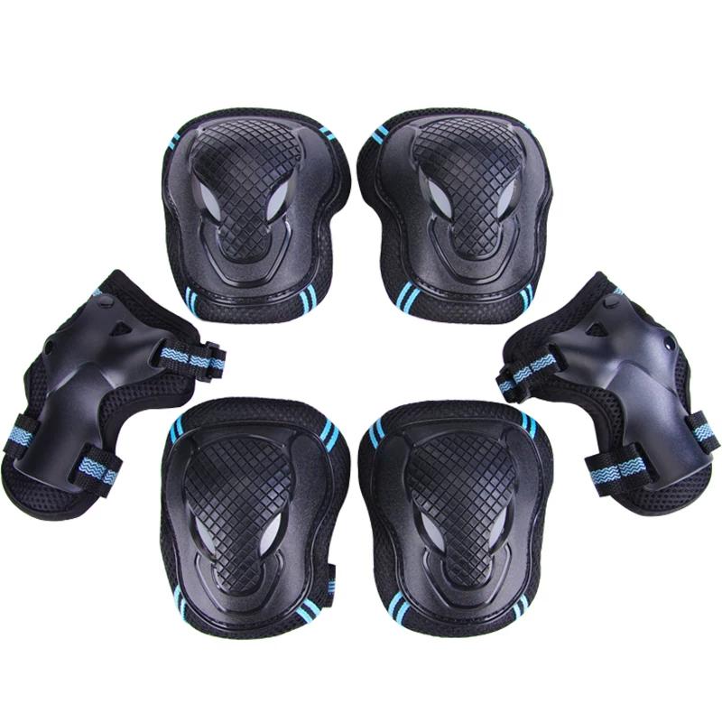 Roller Skating 6-Piece Set Adult and Children Roller Skating Knee and Elbow Pad