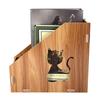 Modern Hollow Out Cat DIY Office Display Rack Magazine File Organizer Desktop Document Sorter