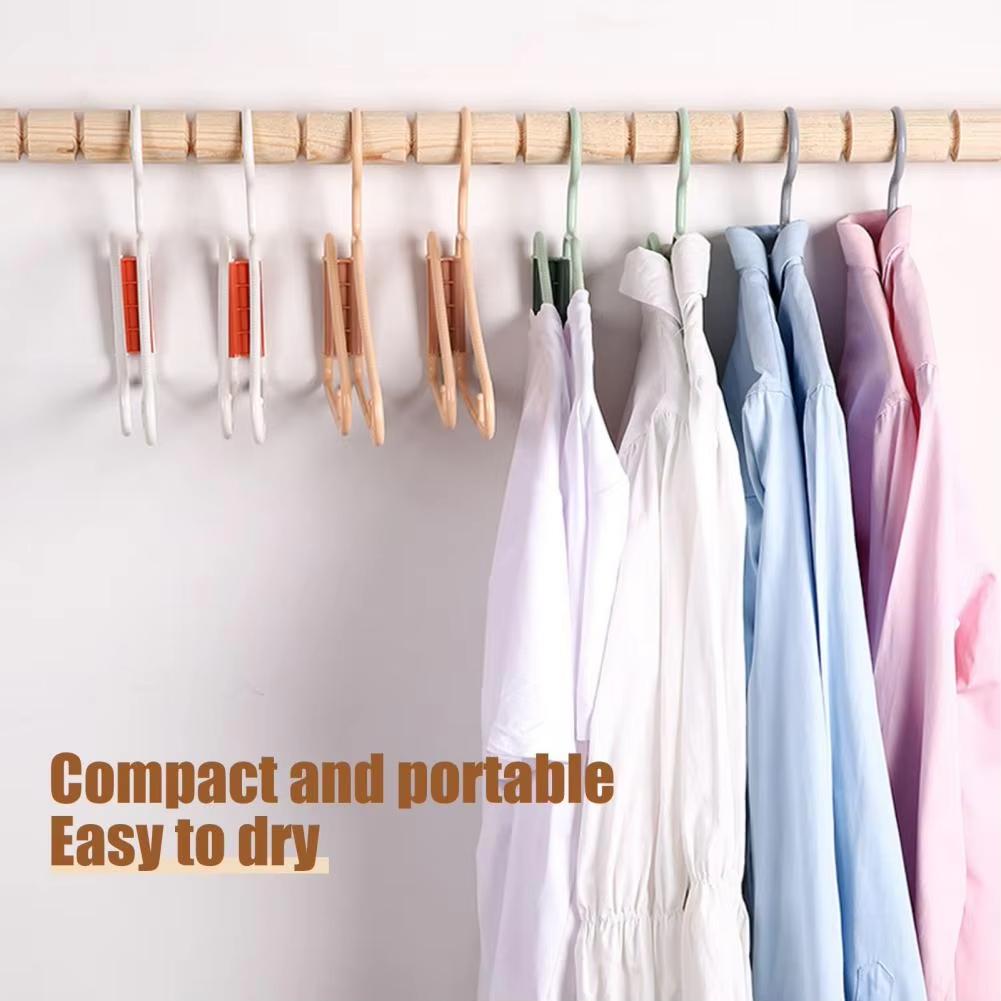 Multifunctional Cloth Hanger Foldable Portable Travel Saving Space Ultra-Light Clothes Hangers For Home Business Trip Vacation Daily Use