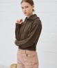 Drawfit Women Wool Cable Two-Way Zip-Up Knit Cardigan [Melange Brown]