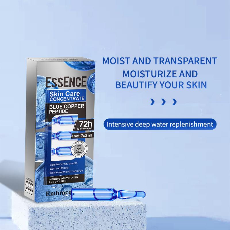Blue copper peptide essence Blue copper peptide Anti-aging Soothing ampoule essence 2mlx7