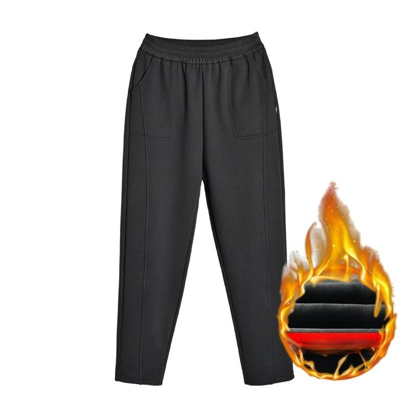 Autumn Pants, Women's Pants, Autumn and Winter Straight High-waisted Trousers, Women's Outer Wear Plus Velvet Pants