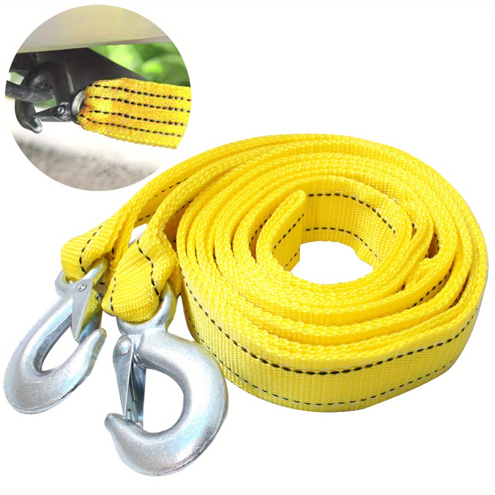 

1 шт. 4M 5 тонн автомобильный аварийный трос со стальным крюком для экстренной помощи в тяжелых условиях 1PCS жёлтый