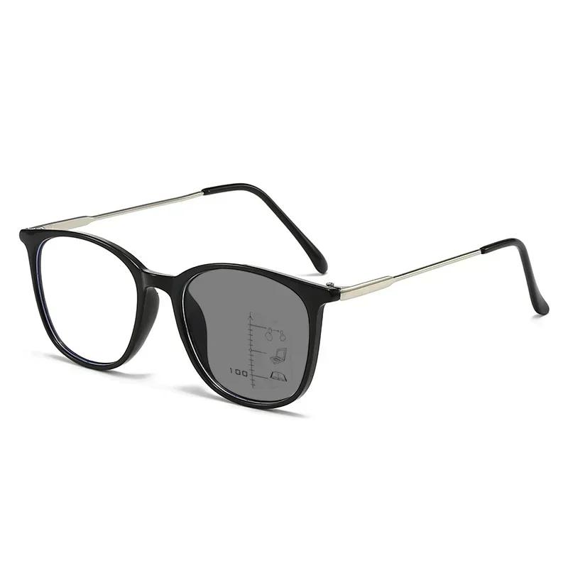 

Photochromic Bifocal Near&far Sight Glasses Vintage Ladies Square Progressive Multifocal Presbyopia Eyewear Diopter +1.0+1.5+2.5 1.0