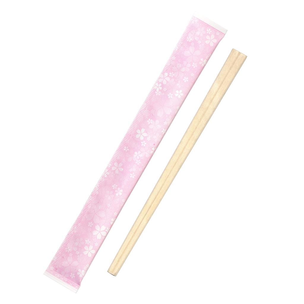 Kyushu Shiko SAKURA Complete Chopsticks Pairs Aspen Genroku Chopsticks Individually Wrapped Disposable Commercial Use Event Cute Spring Cherry Blossom