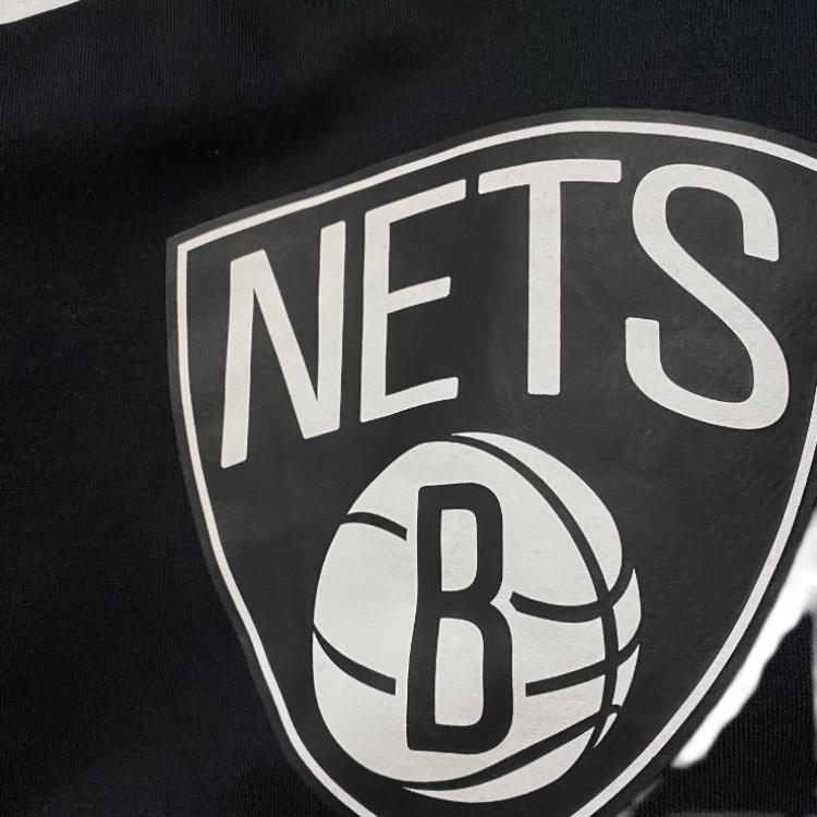 Nike X NBA Collaboration Hoodie Brooklyn Nets Casual Loose Pullover Hooded Kids Hoodies Black 3Z2B7FFPQ-NYN