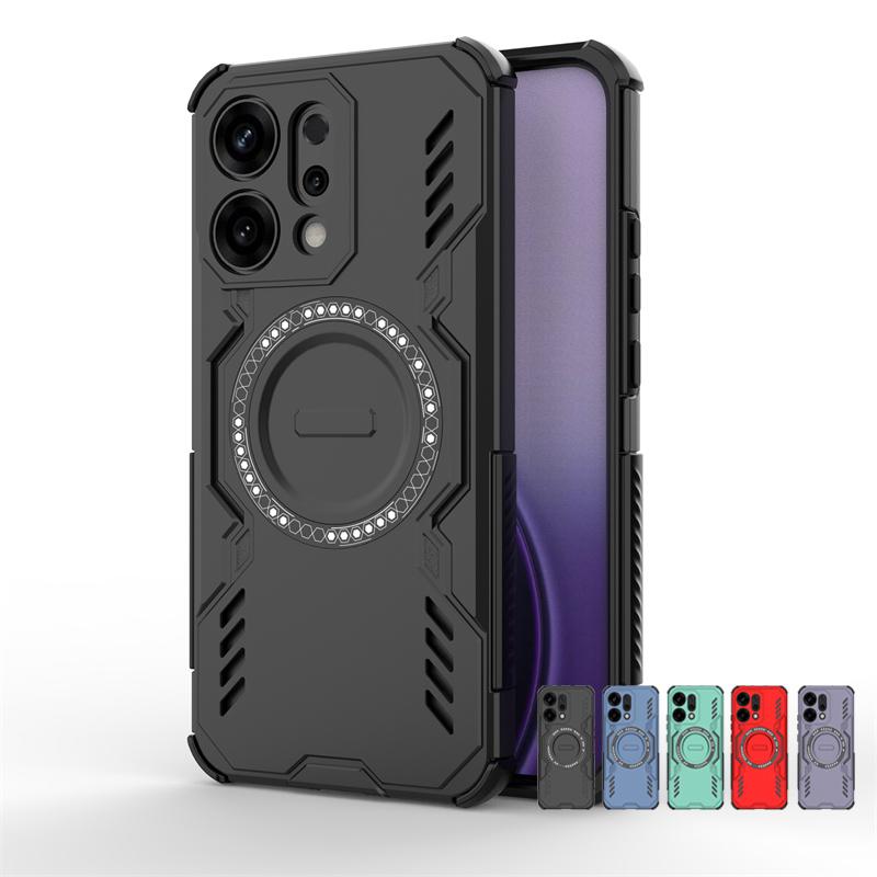 Shockproof Back Cover For Oppo Reno 14 Case For Oppo Reno 14 Pro Magnetic Adsorption Wireless Charge Cover For Oppo Reno 14 Case