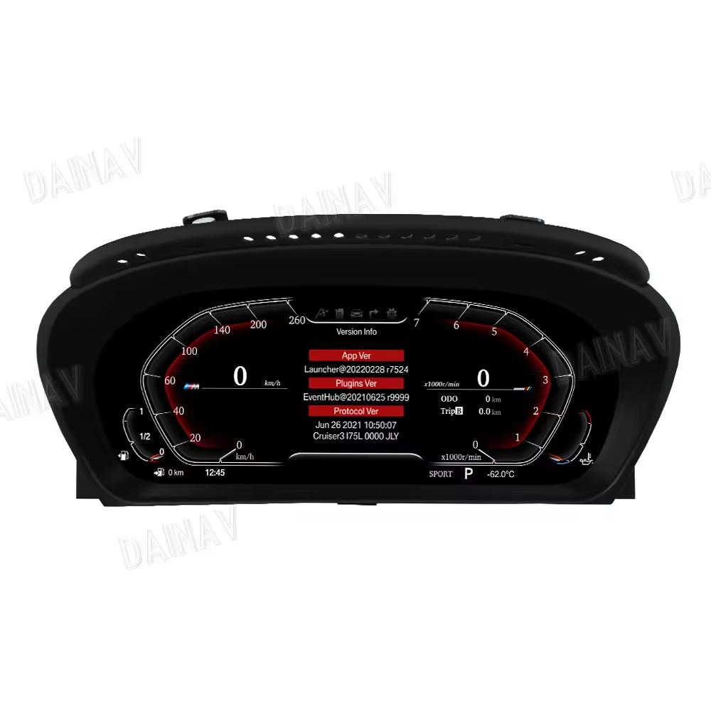 BMW X6 E71 Full LCD Instrument Panel Speedometer & Odometer with Water Temp Gauge Modification