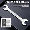 Metric Mirror Finish Double End High Hardness Open End Wrench - Multi-Spec Hand Tool