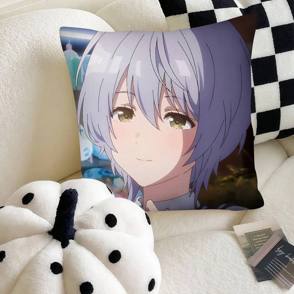 Music Anime Fuuka Pillow Case Fashion Square Pillowcase Bedroom Sofa Room Ins Decoration Leisure