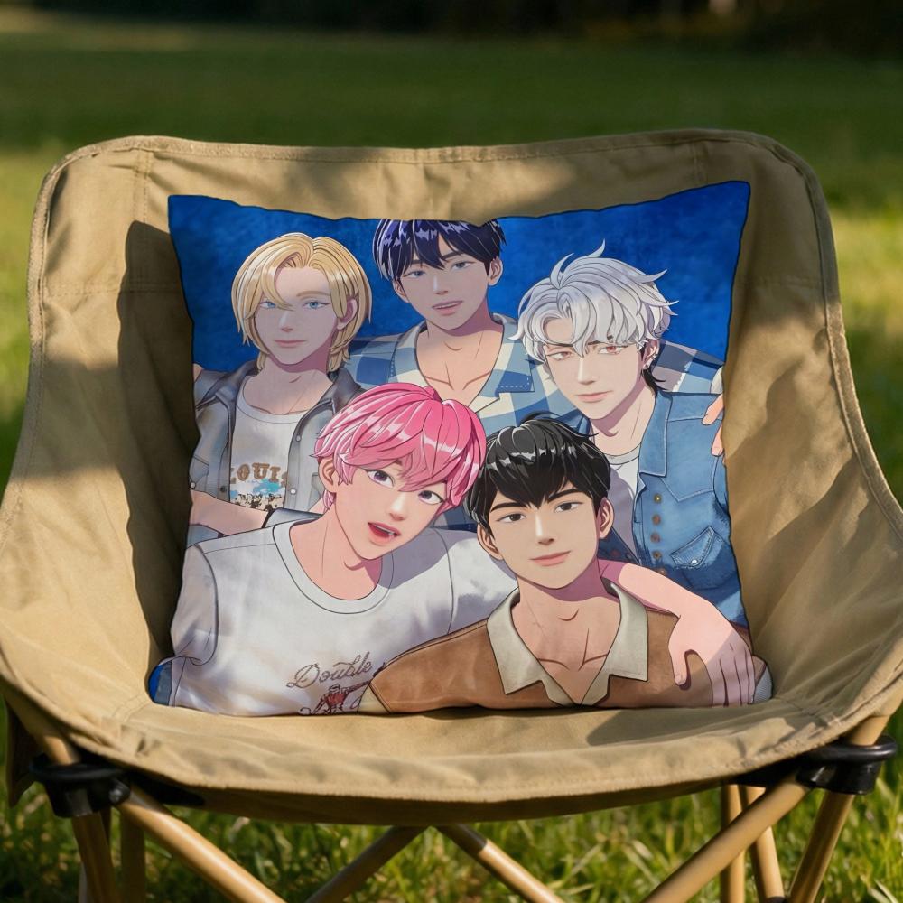 Kpop PPLAVE Cushion Cover Soft Reversible Durable Pillow Cover MultiScene Use for Home Car Daily Comfort
