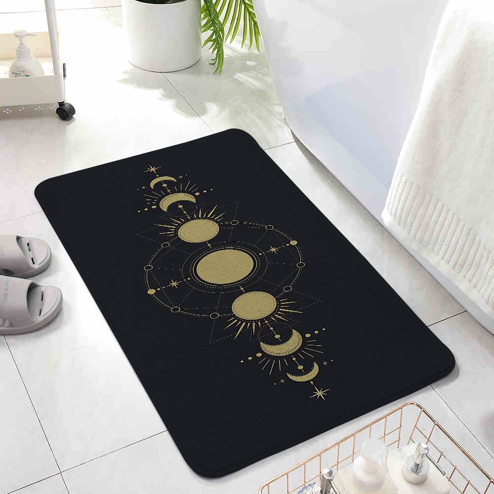 Moon Phases Light Floor Mats Home Laundry Rug Carpet For Living Room Decor Lounge Area Anti-slip Foot Mat Entrance Doormat