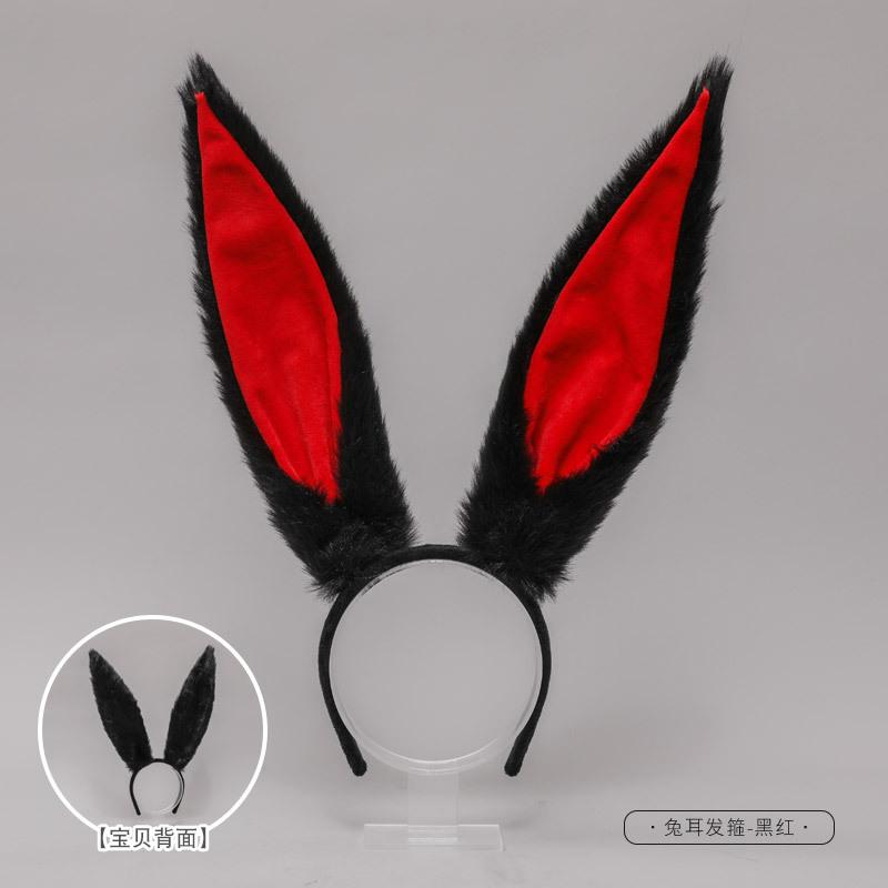 A handmade cosplay headdress lolita hair accessories lo mother KC animal ear accessories rabbit ear headband