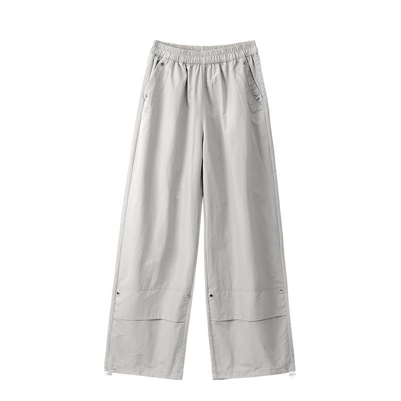 Lazy Wind Rivet Overalls Women's Summer New Loose Quick-drying Pants Nylon Speed Foot Casual Sweatpants