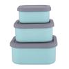 Silicone Food-Grade Square Bento Box Set with Lid for Fresh-Keeping, Microwave, and Picnic Use