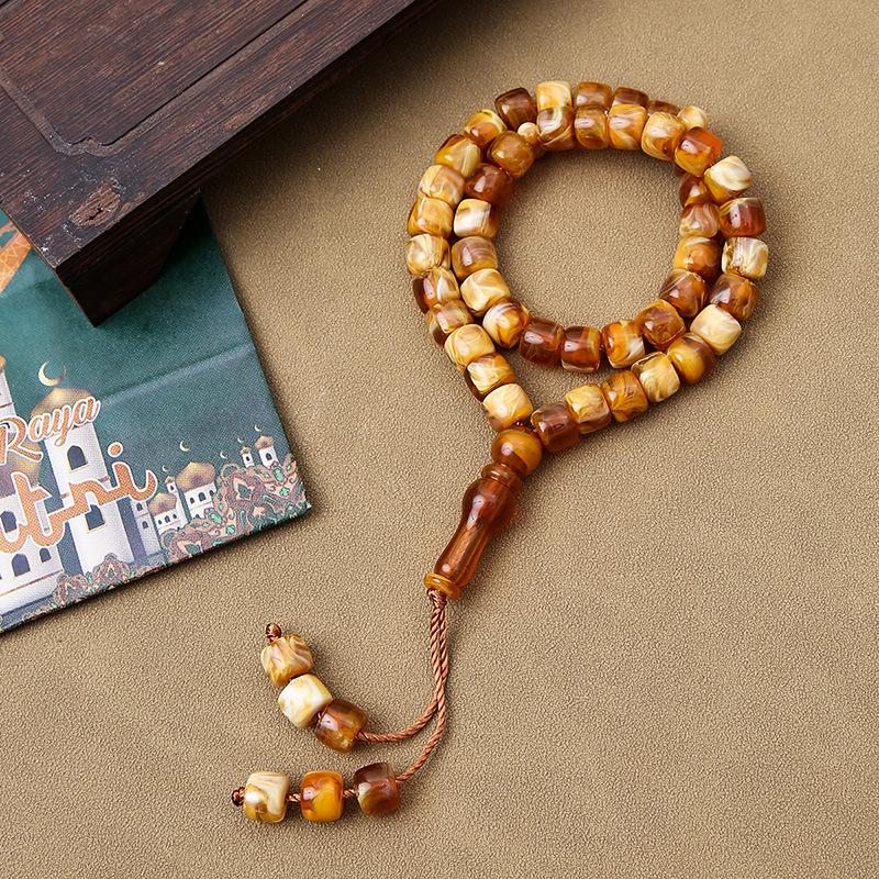 Muslim 45-Bead Tasbih 8x10mm Islamic Prayer Beads Rosary