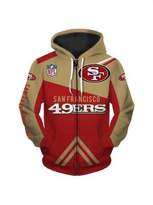 NFL-Themed Men's Multi-Color Autumn Hoodie Jacket
