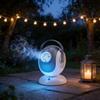 Automatic Bubble Machine With Lights And Rotating Handheld Case For Weddings And Parties