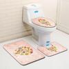 Christmas Bathroom Floor Mat Toilet Three-Piece Set