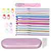 Crochet Hook Set Alumina Crochet Needle Colorful Sweat  Knitting Tools Household Supplies