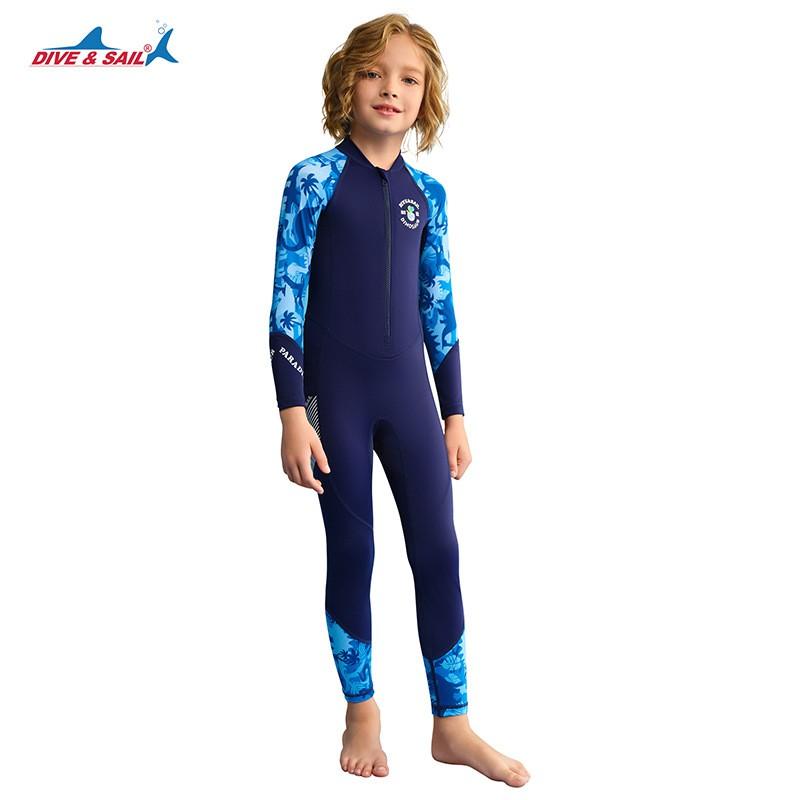 Boys UV Protection Long Sleeve Rash Guard Swimsuit Quick Dry Swimwear Pool Beach Water Sports Small