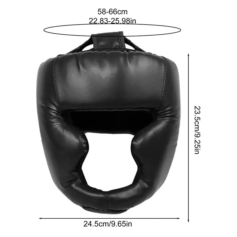 Vollständig abgedeckter, verdickter Boxhelm für Männer und Frauen, Erwachsene, Karate, Muay Thai, Trainingskopfschutz, Fitnessgeräte, Taekwondo-Kopfschutz