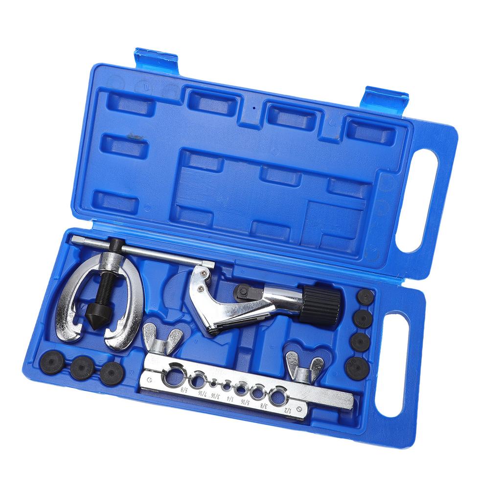Flaring Tool Kit Multifunctional Metal Accurate Brake Line Flaring Tool Kit for Pipeline Installation and Maintenance