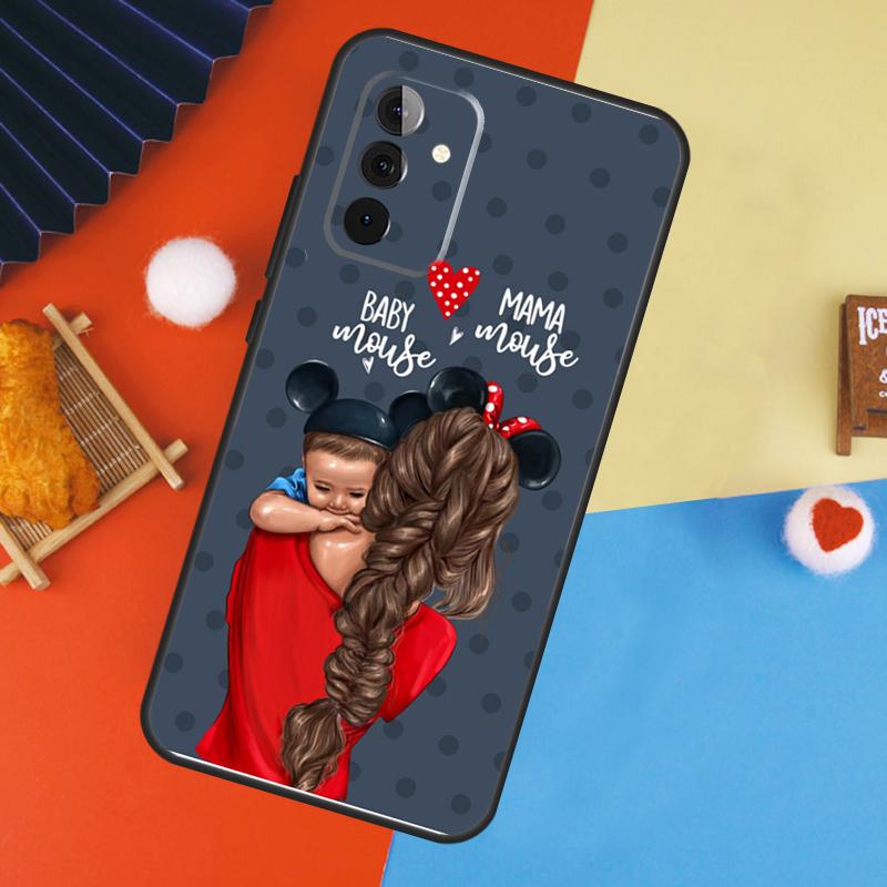 Beautiful Mother Daughter Son Case For Samsung Galaxy A53 A33 A13 A54 A34 A14 A56 A36 A16 A06 A12 A32 A52 A35 A17 A15 A55