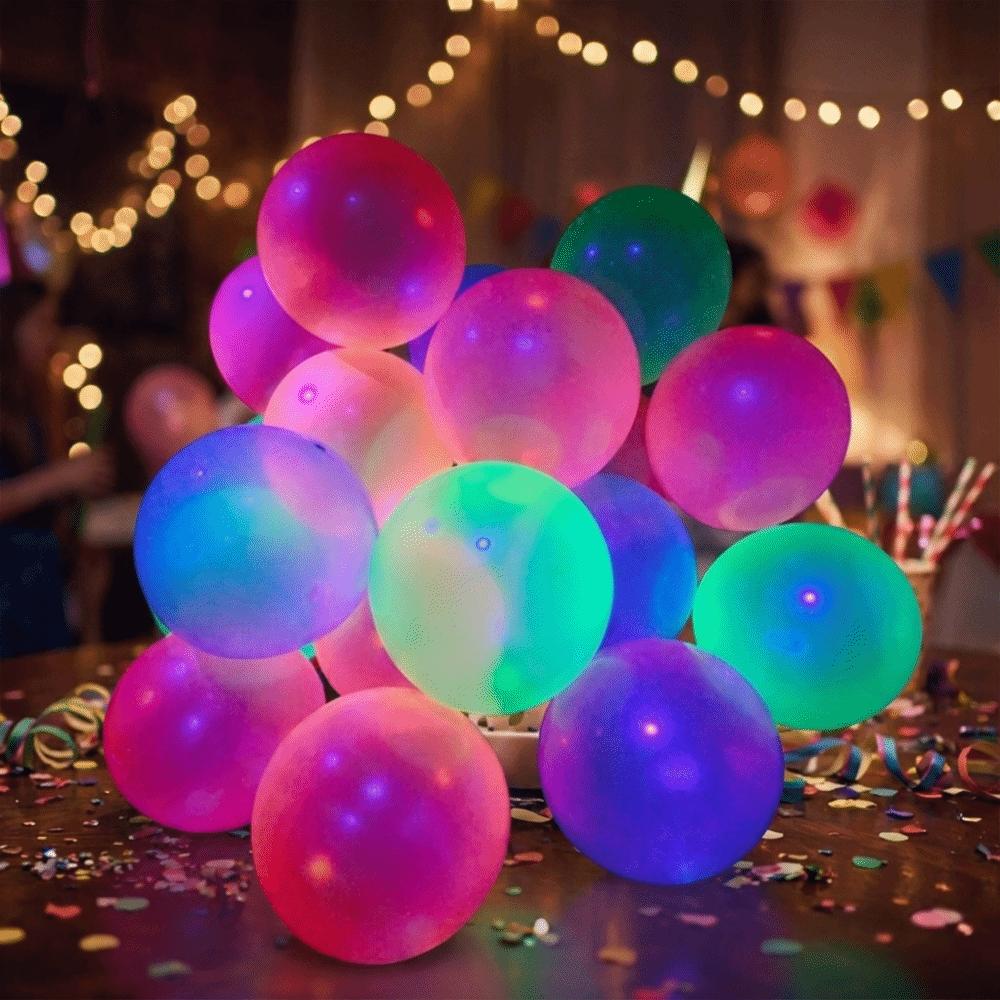 100Pcs Matte Neon Balloons Decorative UV Balloons Party Supplies Luminous Balloons Party