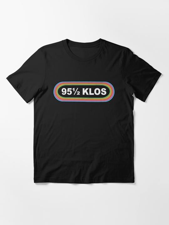 95.5 Klos California rocks metals Radio Station Logo S To 5xl Made In Us Tshirt Unisex T-Shirt XXXL