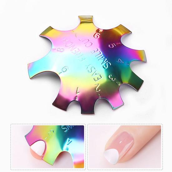 Stainless Steel Nail Art Design French Manicure Varnish Modeling Stamping Plate