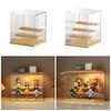 Acrylic Display Case for Miniature Collectibles and Toy Models Clear Dustproof Showcase Stand Perfume Storage Box