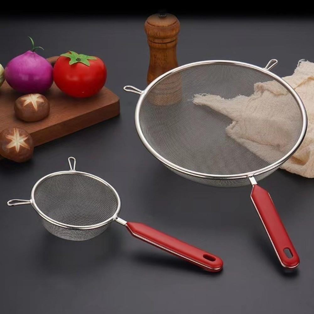 14 16 18 20 22cm Matcha-sikt Rustfritt stål Tesil Ny Finmasket sil for Kjøkken
