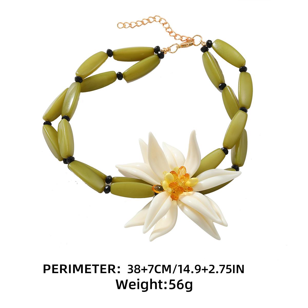 Женское модное цветочное ожерелье necklace