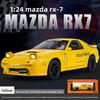 Alloy Car Mazda Model 124 Mazda Rx7 Light Sound Effects Hobbyists Collectors