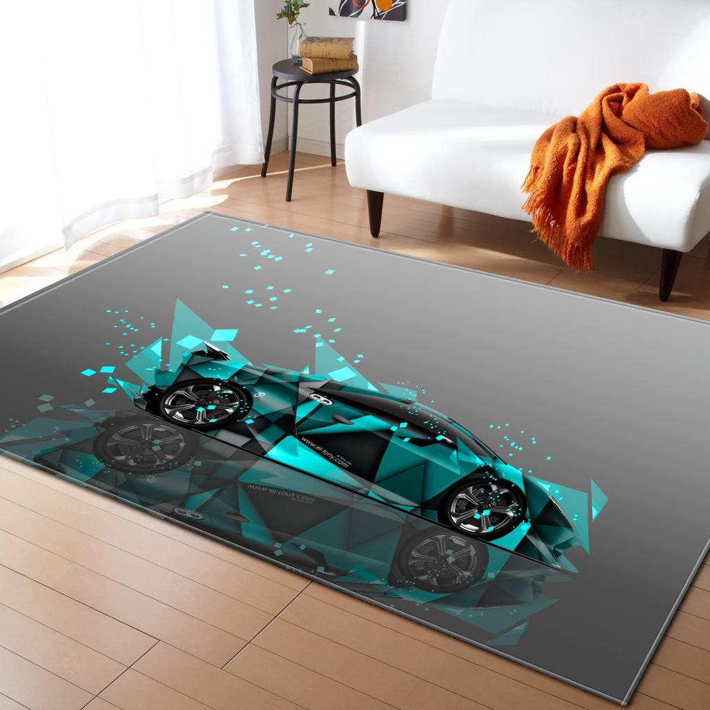 Creative Living Room Carpet Bedroom Dining Room Floor Mat Pattern Size