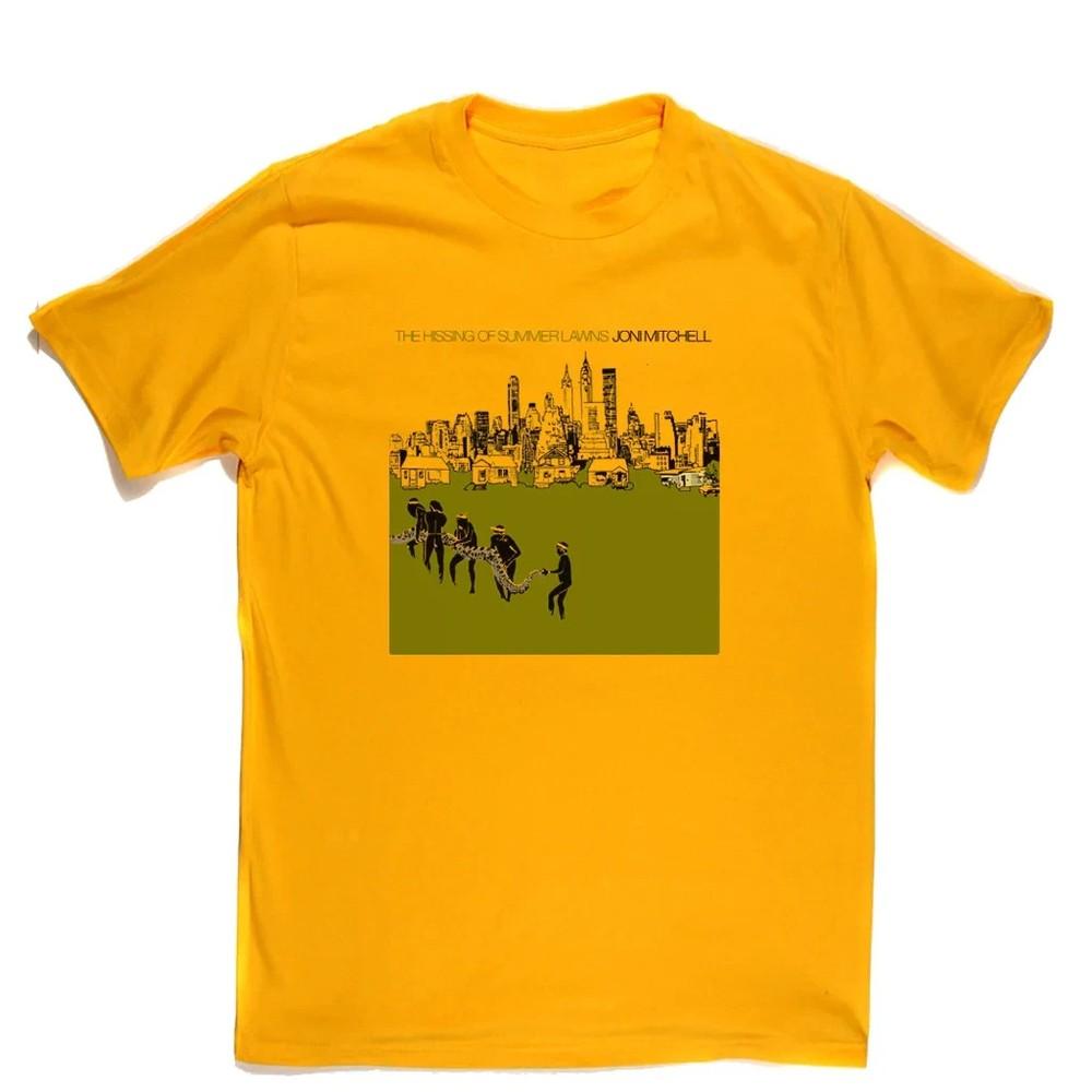 

Joni Mitchell The Hissing Of Summer Lawns Shirt Classic Yellow S5XL NE2687 Unisex T-Shirt S