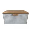 Bread Bin with Bamboo Lid for Home Baked Goods