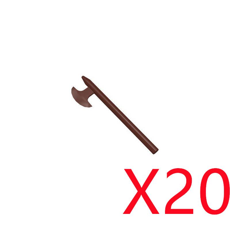 Mittelalterliche Bausteine Waffen Figur Soldat Zubehör Bogen Speer Armbrust Axt Helm Schulterrüstung Baustein Geschenk Spielzeug DIY X011