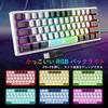 LexonTech X ZIYOU LANG K61 Gaming Keyboard with RGB LED Backlighting (60%), 62 Keys, Quiet, Compact (US Layout), USB Membrane Wired Keyboard,