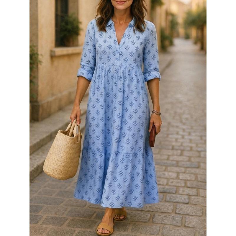 JPNTKY Moda Otoño Invierno Manga Larga Cuello Polo Vestidos Casuales
