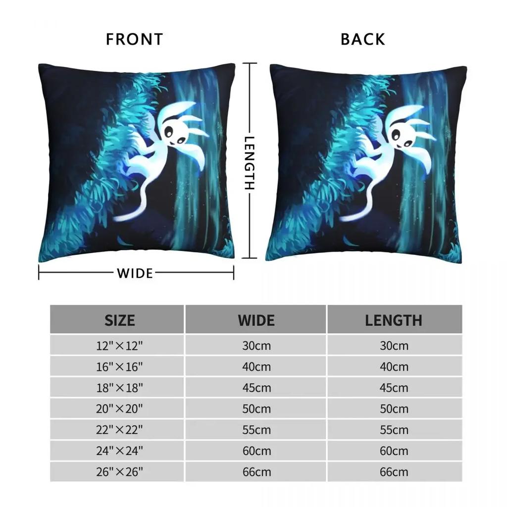 Up The Waterfall Ori And The Will Of The Wisps Fan Cojines Throw Pillow Case Cushion Home Sofa Chair Print