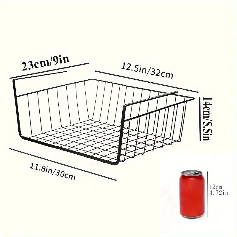 Modern Wire Storage Rack & Hanging Organizer | Space-Saving for Kitchen, Pantry, Desk | Home & Office Storage Basket