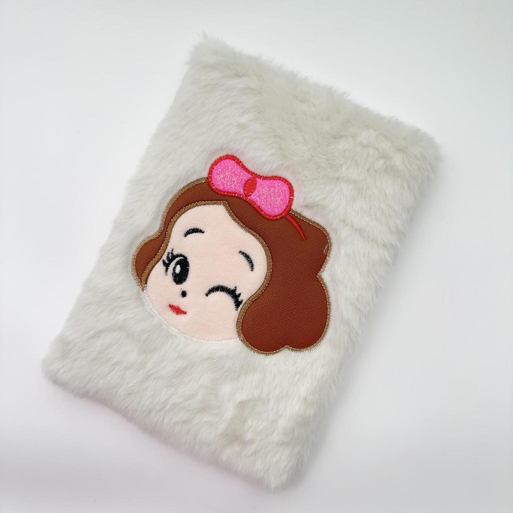 Cute Plush Embroidered A5 Cartoon Notebook Diary