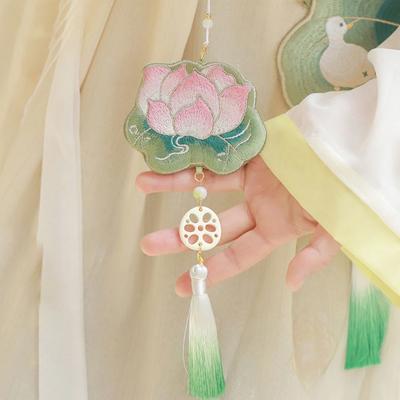 Hanfu Accessories Chinese Hanfu Bag Sweet Tassels Phone Pouch  Decoration