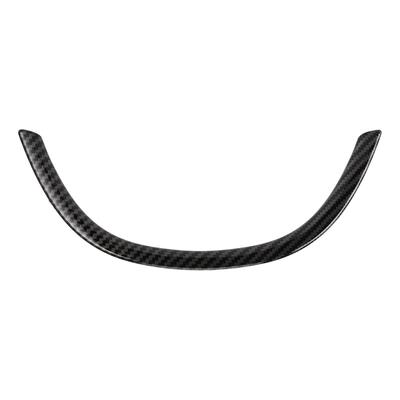 Steering Wheel Panel Cover Decor Sticker Strip Trim Fit for 5 Series F10 2011‑2017Carbon Fiber Style Glossy Black