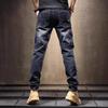 Men's Slim Straight Black & Gray Jeans: 2025 Fashion Elastic Skinny Casual Trousers