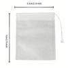 200pcs Disposable Tea Filter Bags Non-Woven Transparent Perfect for Hotels/Commercial Use - Kitchen & Restaurant Supplies